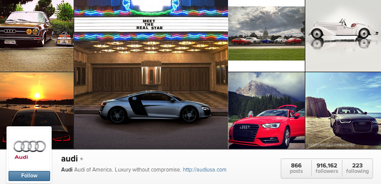 Audi instagram